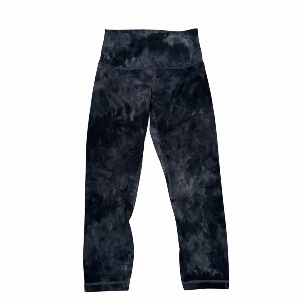 Lululemon Align High Rise Crop 21' Leggings - Diamond Dye Pitched‎ Grey - Size 6